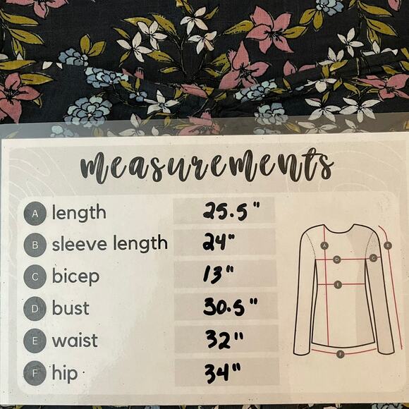 ana 4X Gray Floral Puff Sleeve Blouse Sweetheart Neck Boho Cottagecore Top - Picture 13 of 13